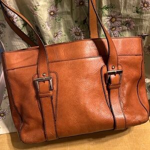 Tan Leather Etienne Aigner Handbag